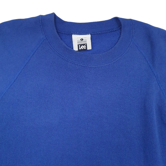 Mens Blue Lee Made In USA Crewneck Jumper