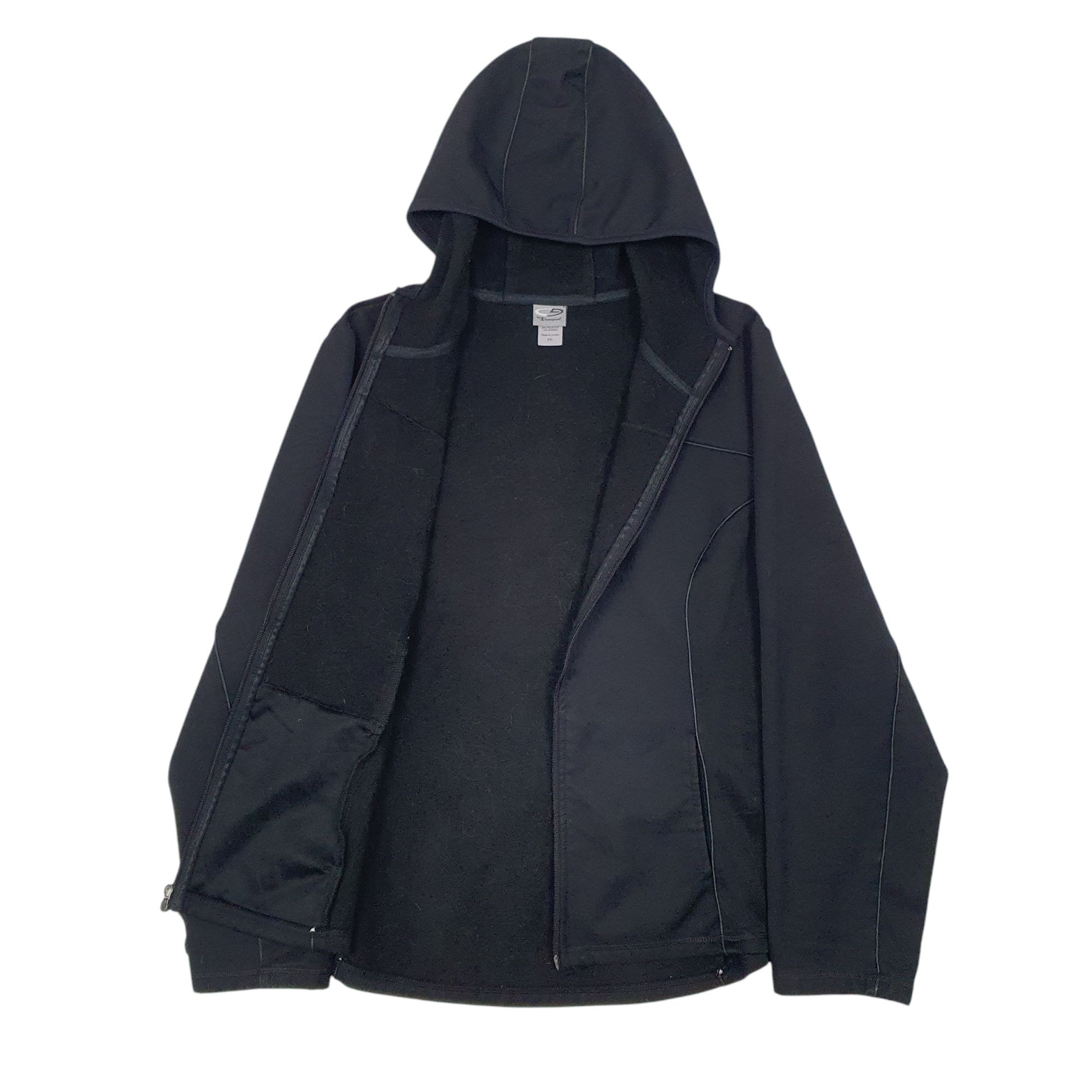 Womens Black Champion  Full Zip Coat