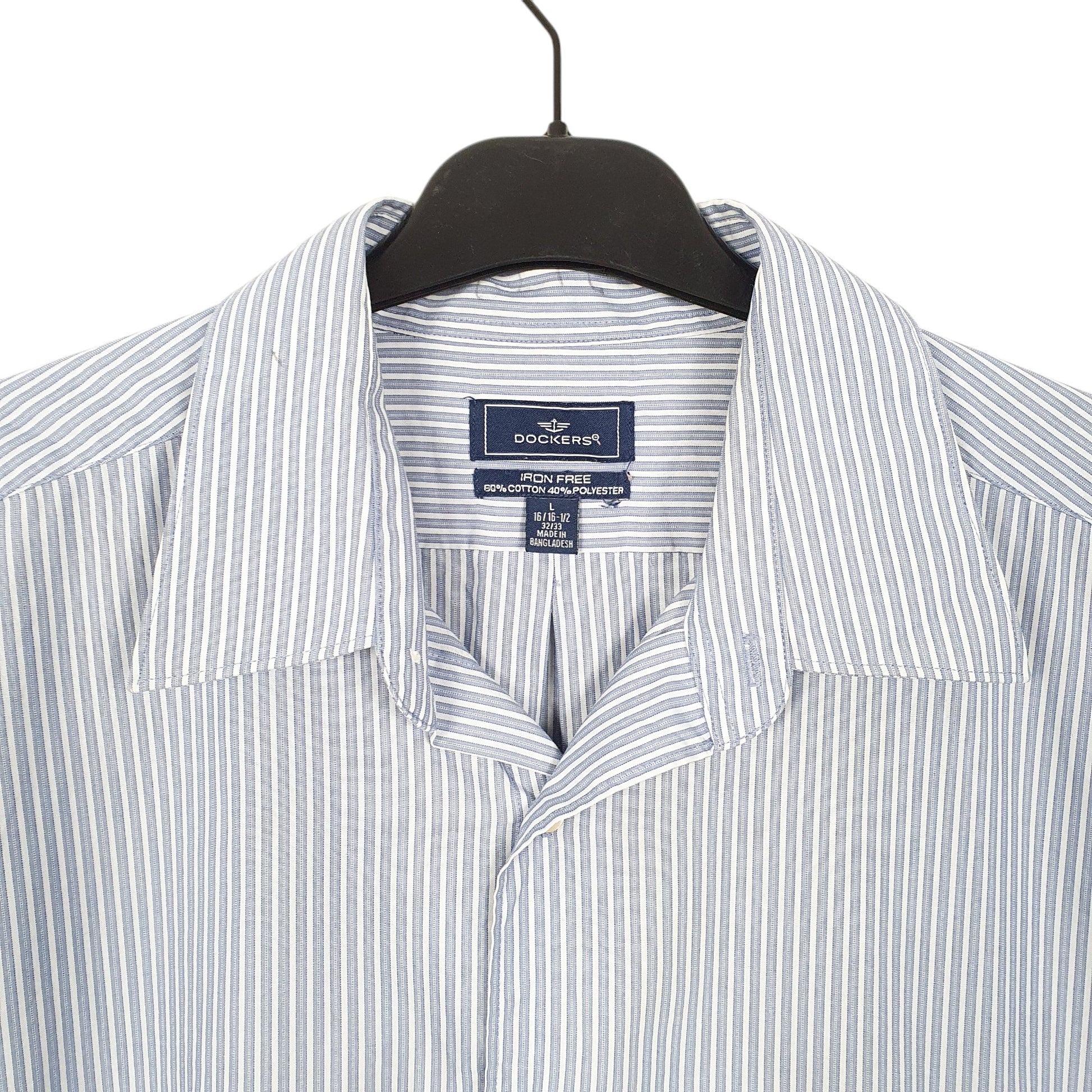 Mens Blue Dockers  Long Sleeve Shirt