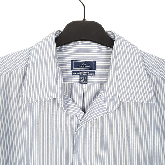 Mens Blue Dockers  Long Sleeve Shirt