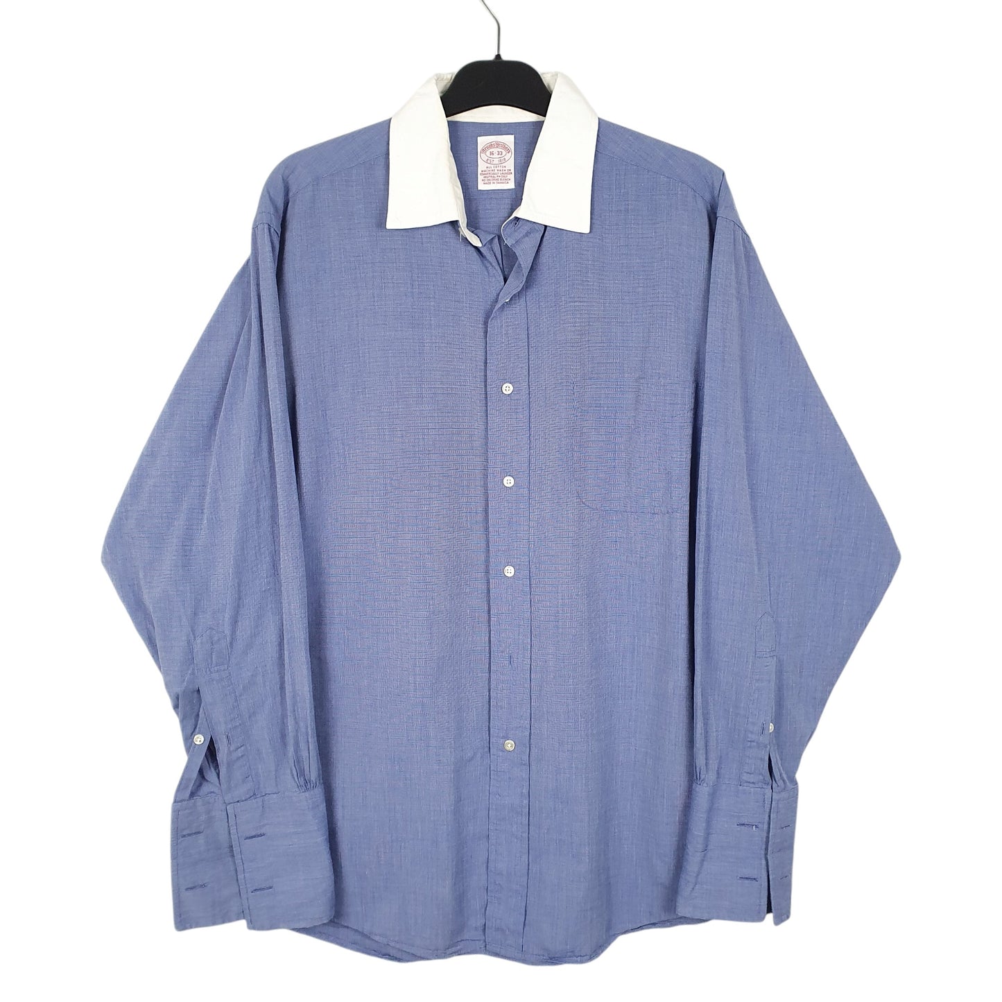 Mens Blue Brooks Brothers  Long Sleeve Shirt
