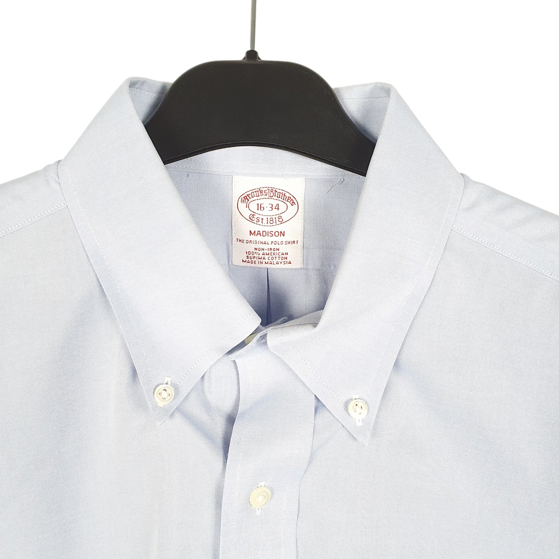 Mens Blue Brooks Brothers Madison Long Sleeve Shirt
