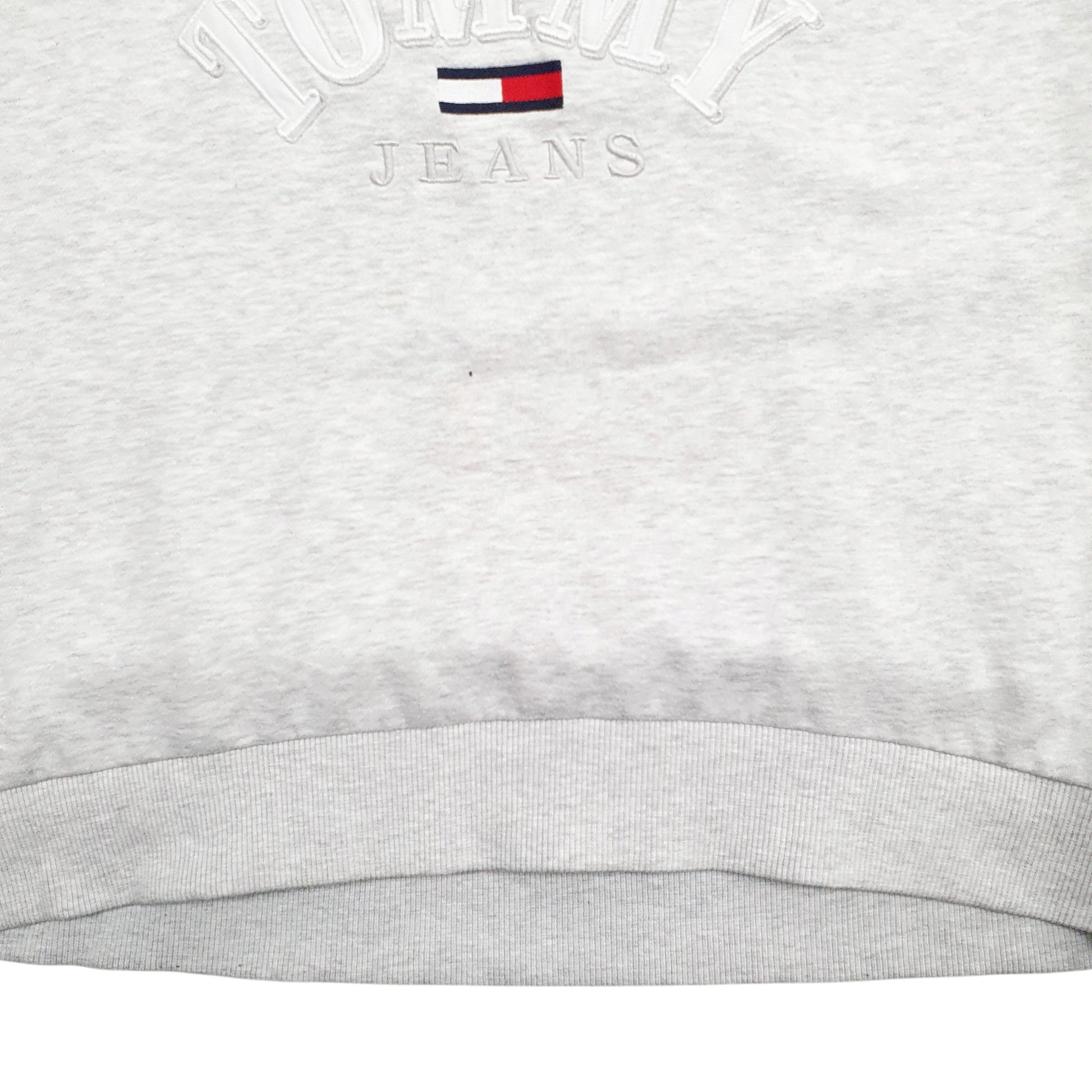 Womens Grey Tommy Hilfiger Spellout Crewneck Jumper