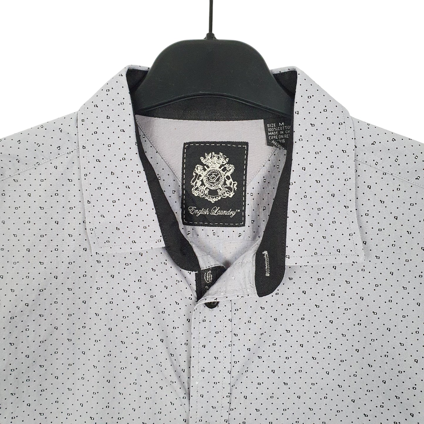 Mens Grey English Laundry  Short Sleeve Shirt