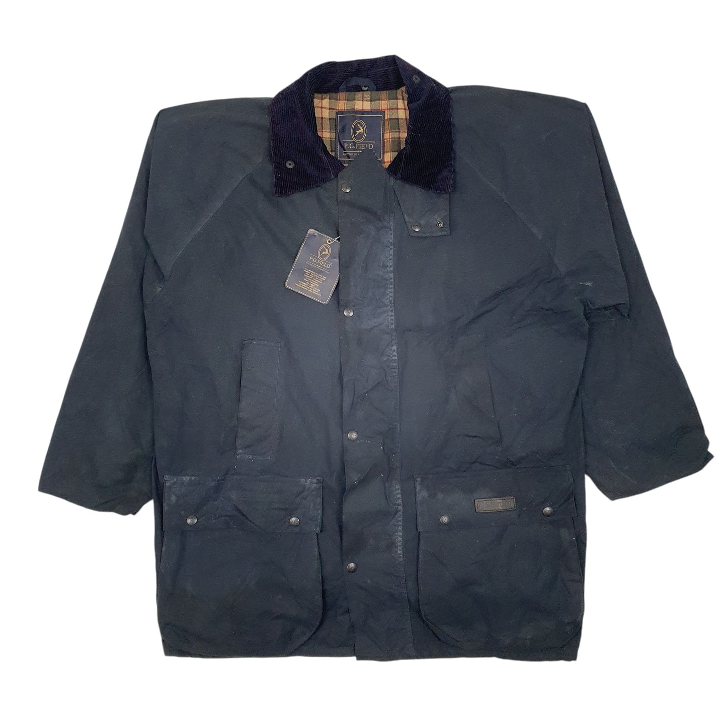 Mens Navy P.G. Field  Full Zip Coat