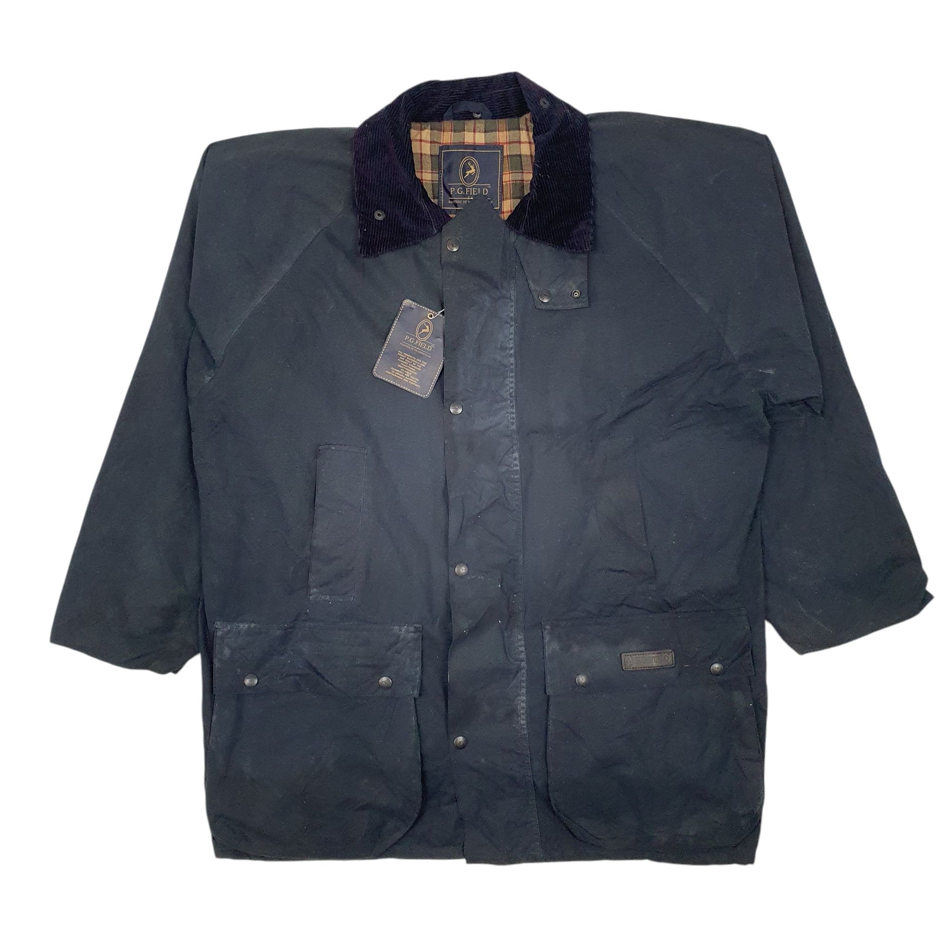Mens Navy P.G. Field  Full Zip Coat