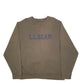 Mens Khaki L.L.Bean Spellout Crewneck Jumper