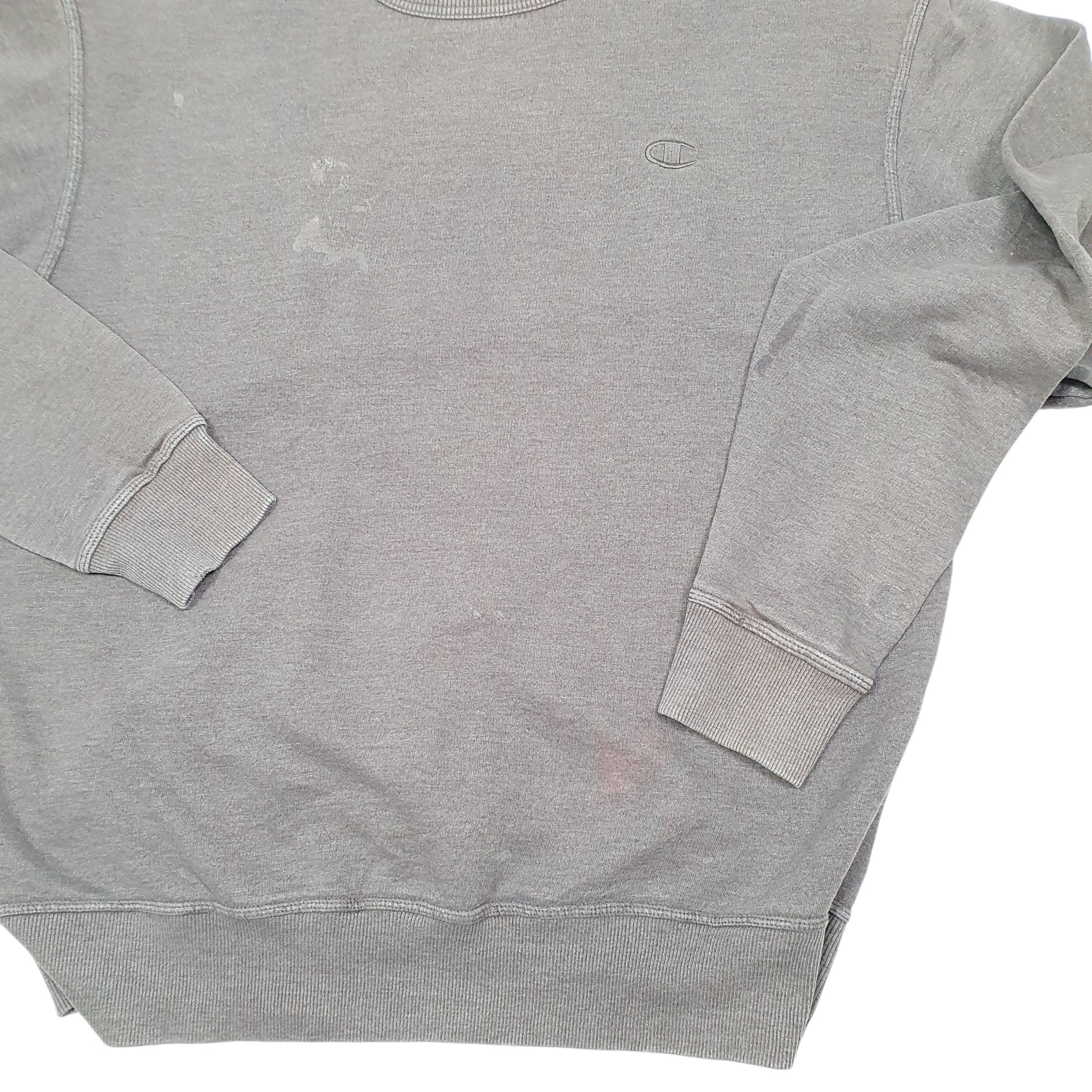 Mens Grey Champion  Crewneck Jumper