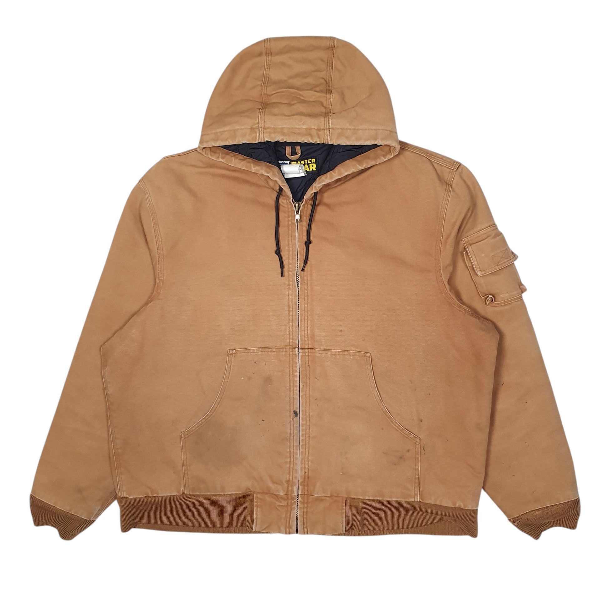 Mens Tan West Chester Active Hooded  Coat