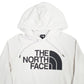 Womens White The North Face Spellout Hoodie Jumper