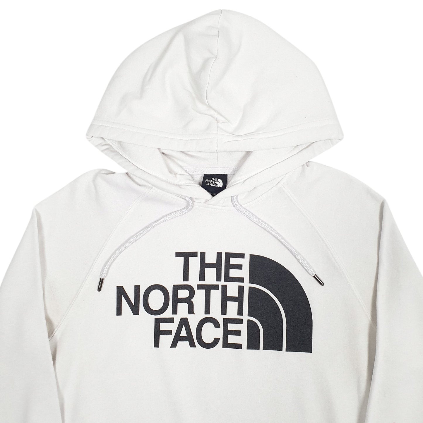 Womens White The North Face Spellout Hoodie Jumper