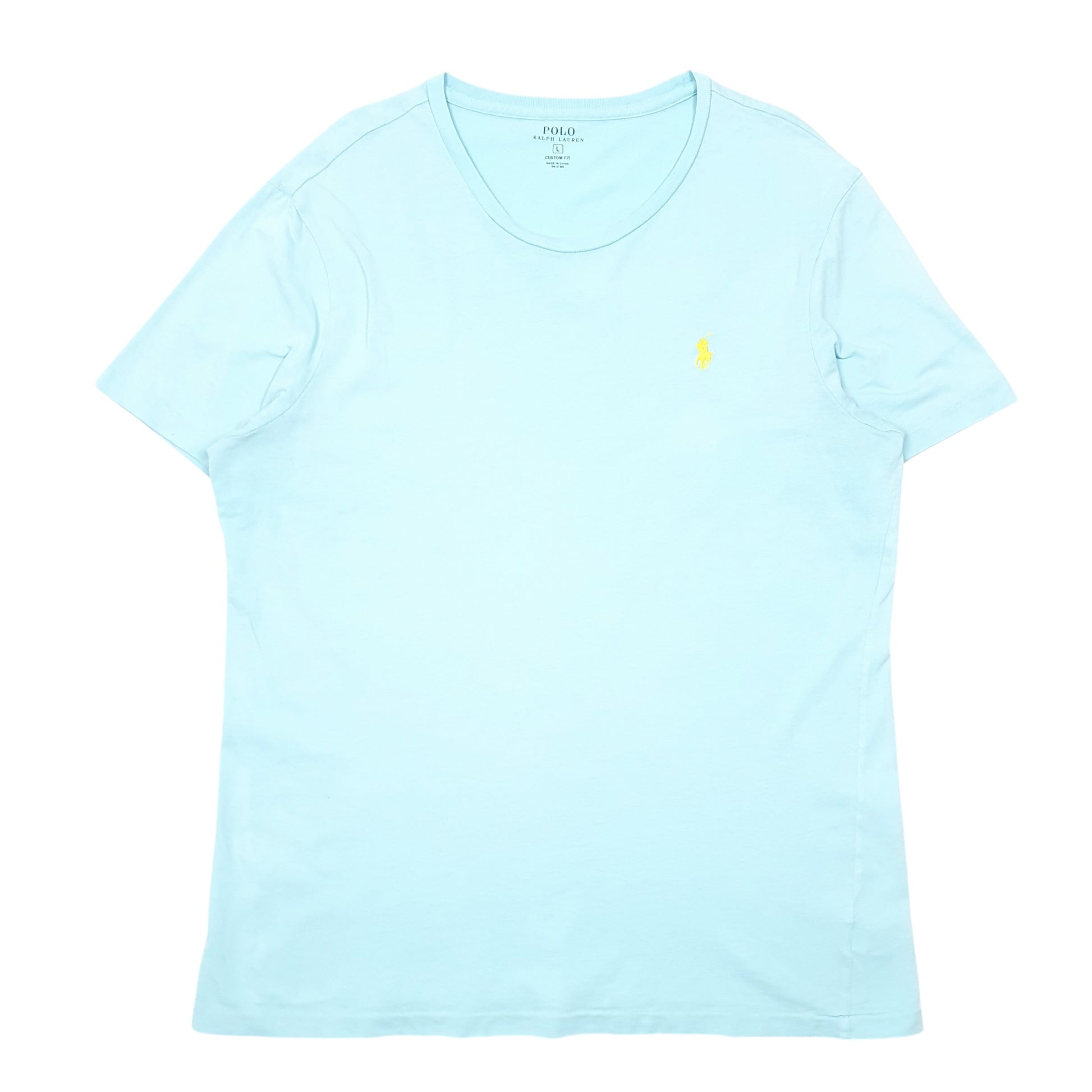 Mens Blue Polo Ralph Lauren Custom Fit Short Sleeve T Shirt