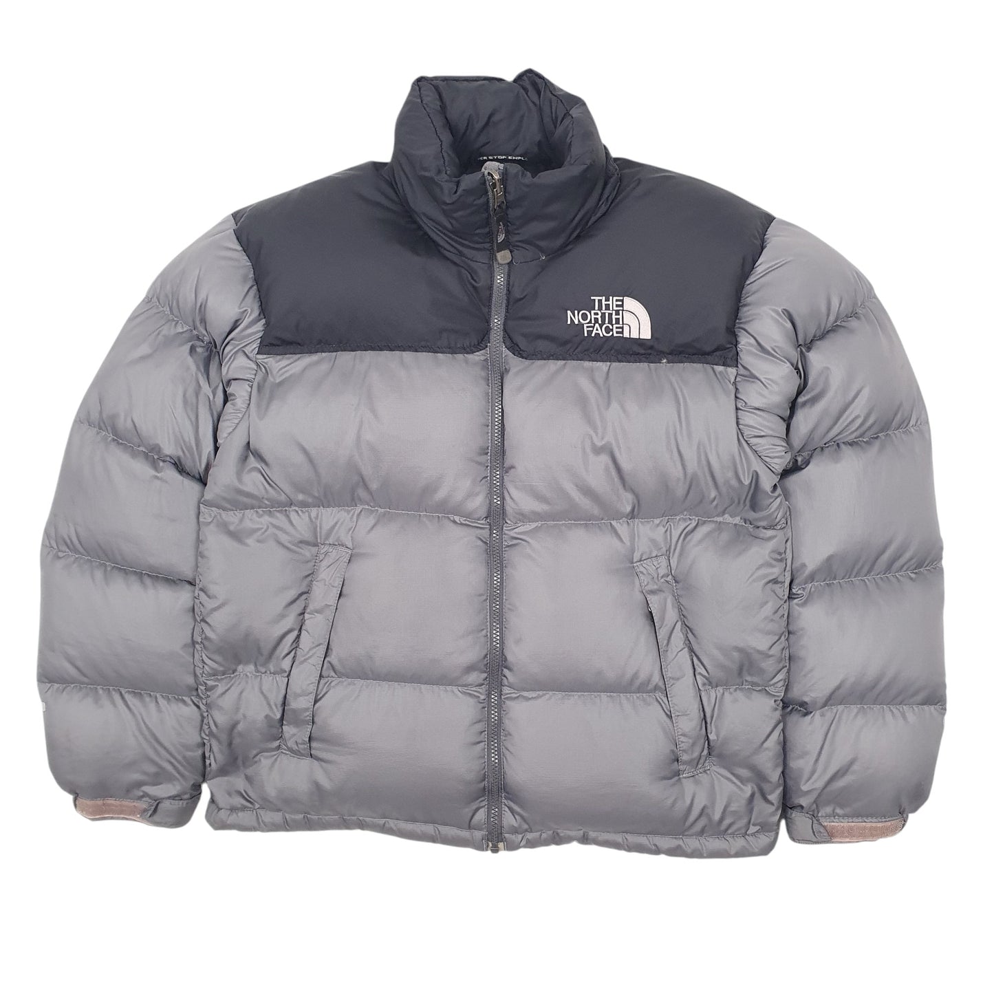 Mens Grey The North Face Nuptse 700  Coat