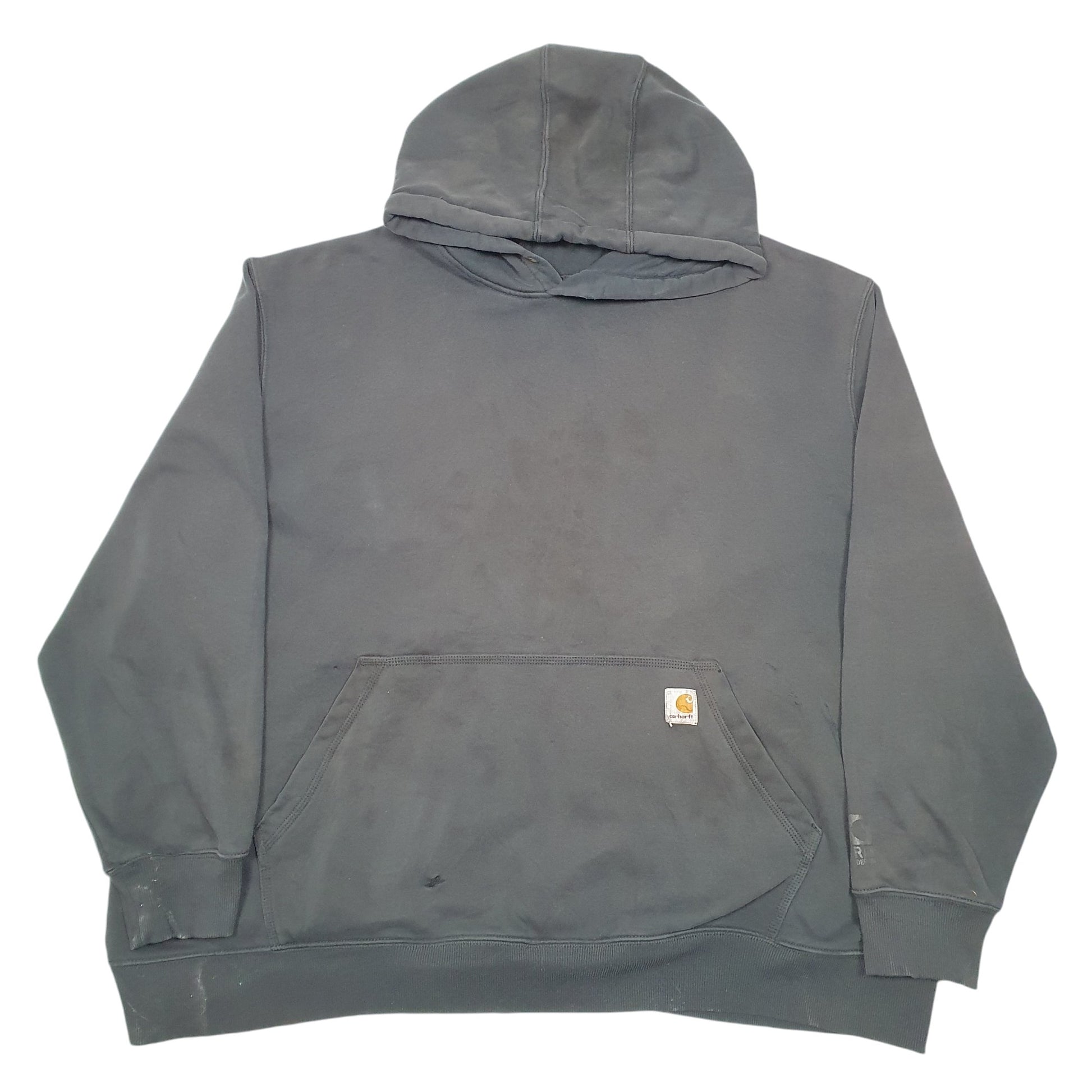 Mens Black Carhartt Workwear Rain Defender Hoodie Jumper