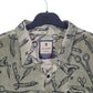 Mens Khaki Polo Wear Tattoo Gun Razor Scissors Barber Long Sleeve Shirt