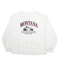 Mens White Ambercrombie & Fitch Montana Columbia Falls Spellout Crewneck Jumper