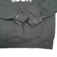 Mens Black Reebok Spellout Hoodie Jumper