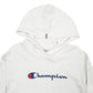 Womens White Champion Spellout Hoodie Jumper