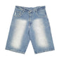 Mens Blue Lacoste Baggy Jorts Jean Denim Shorts