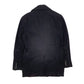 Mens Black Devred  Crewneck Coat
