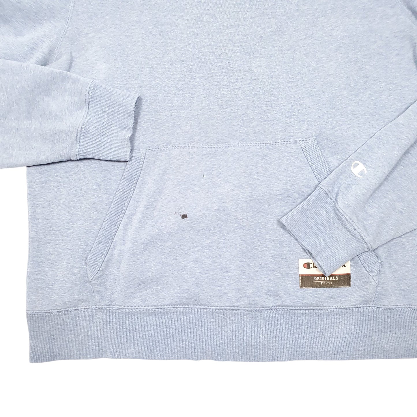 Mens Blue Champion  Hoodie Jumper