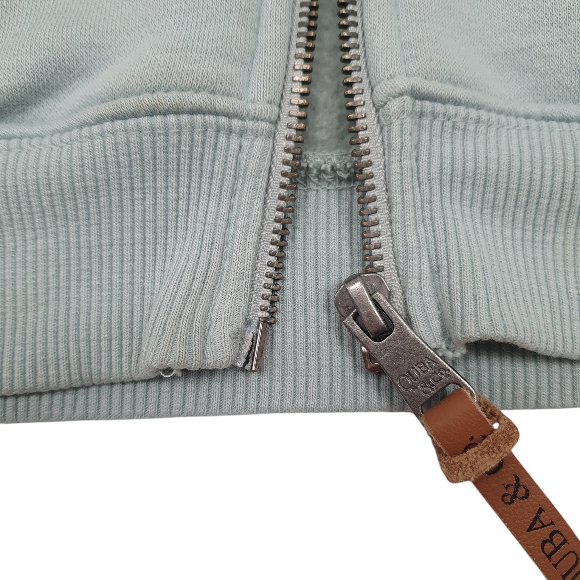 Womens Green Quba & Co Hoodie Full Zip Jumper