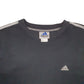 Mens Black Adidas Vintage 90's Crewneck Jumper