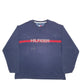 Mens Navy Tommy Hilfiger Spellout Crewneck Jumper