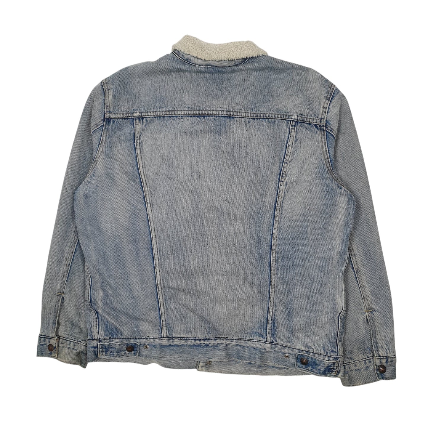 Mens Blue Levis Sherpa Lined  Coat