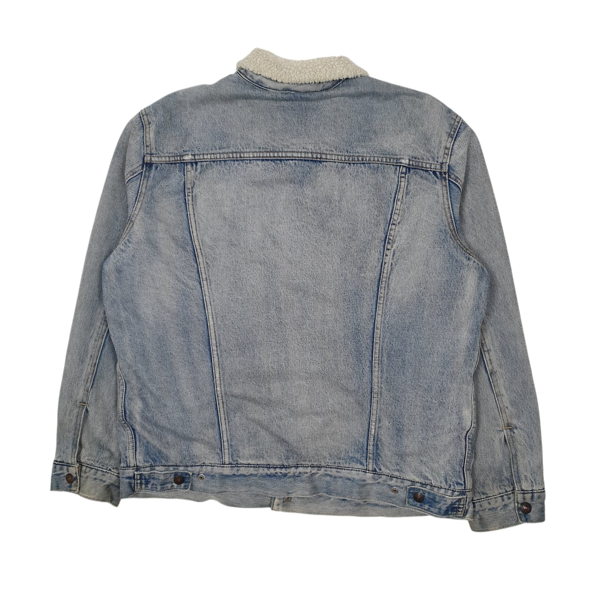 Mens Blue Levis Sherpa Lined  Coat