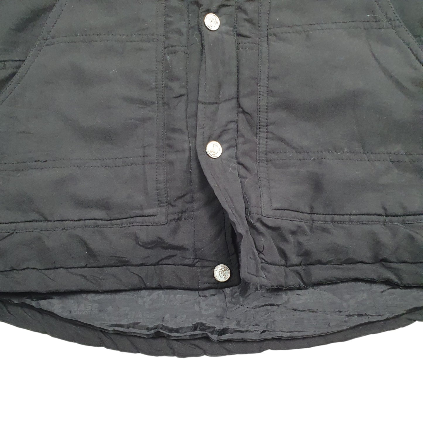 Mens Black Chase Authentics  Quarter Zip Coat