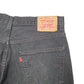 Mens Black Levis Denim Jeans Jorts 550 Relaxed Baggy Denim Shorts