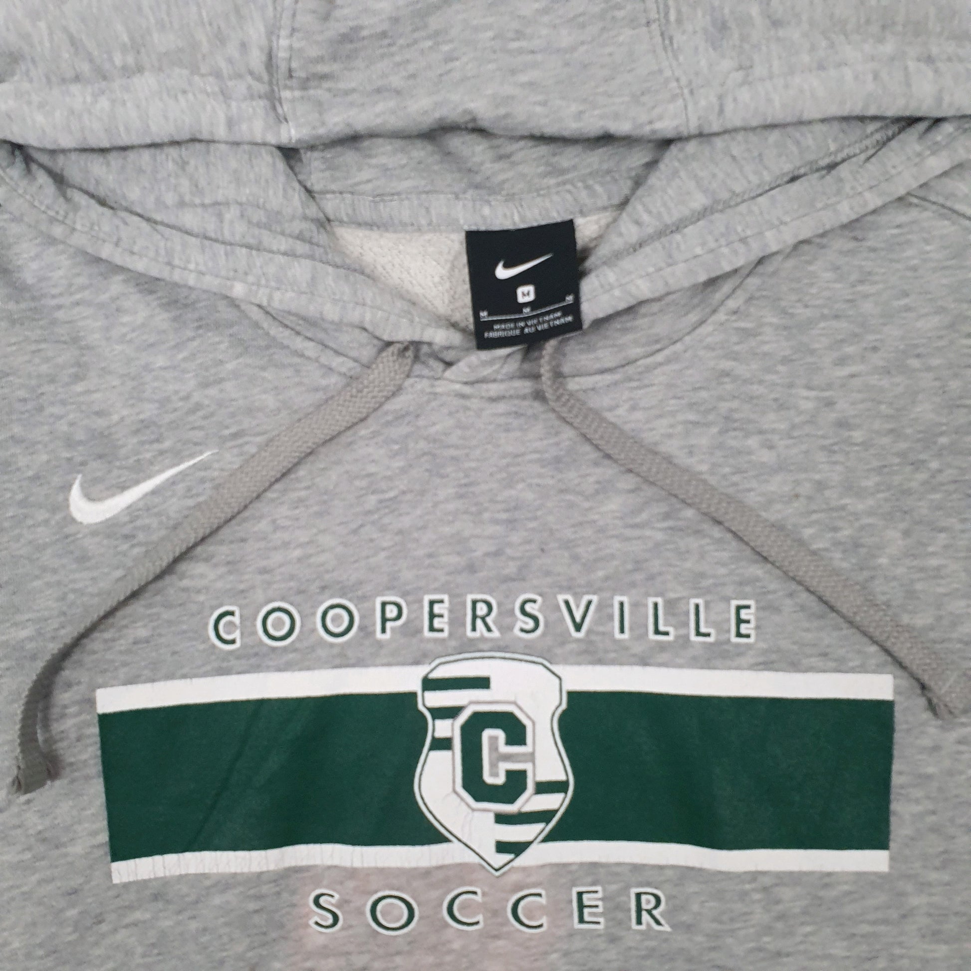 Mens Grey Nike Coopersville Soccer Hoodie Jumper