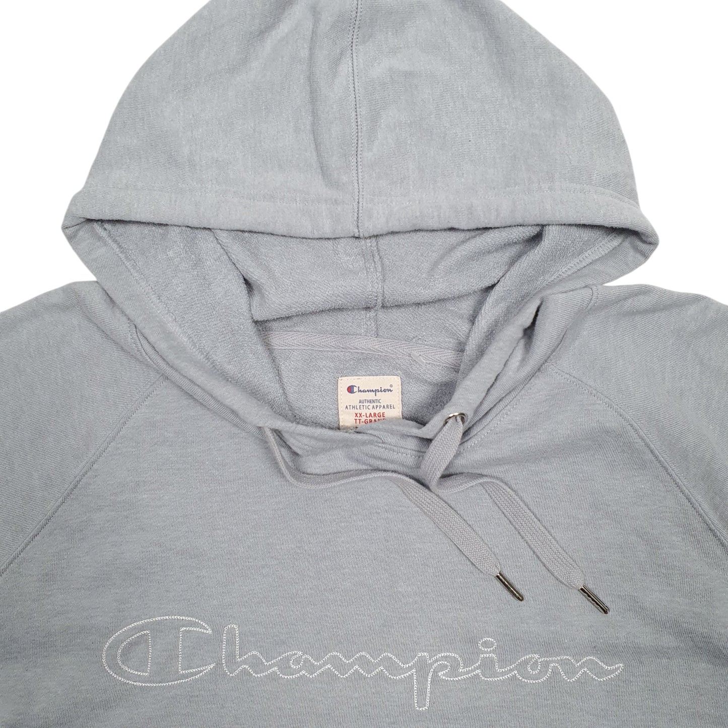 Mens Burgundy Champion Spellout Hoodie Jumper