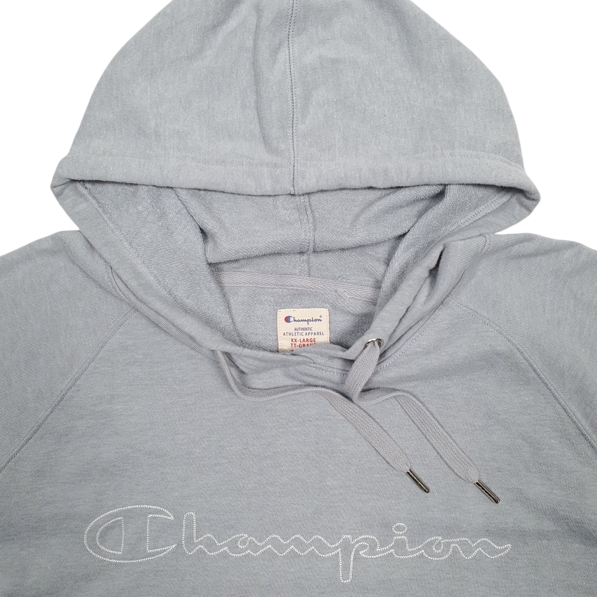 Mens Burgundy Champion Spellout Hoodie Jumper