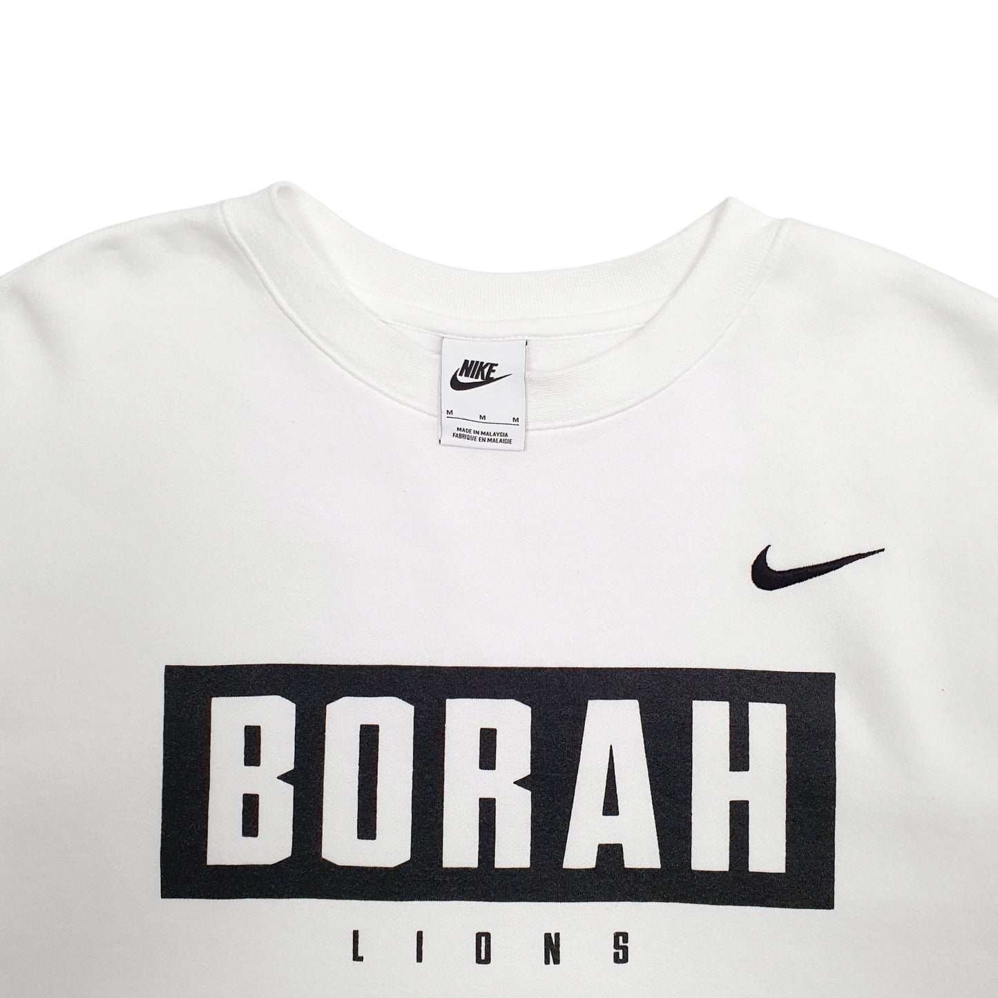 Mens White Nike Borah Lions Crewneck Jumper