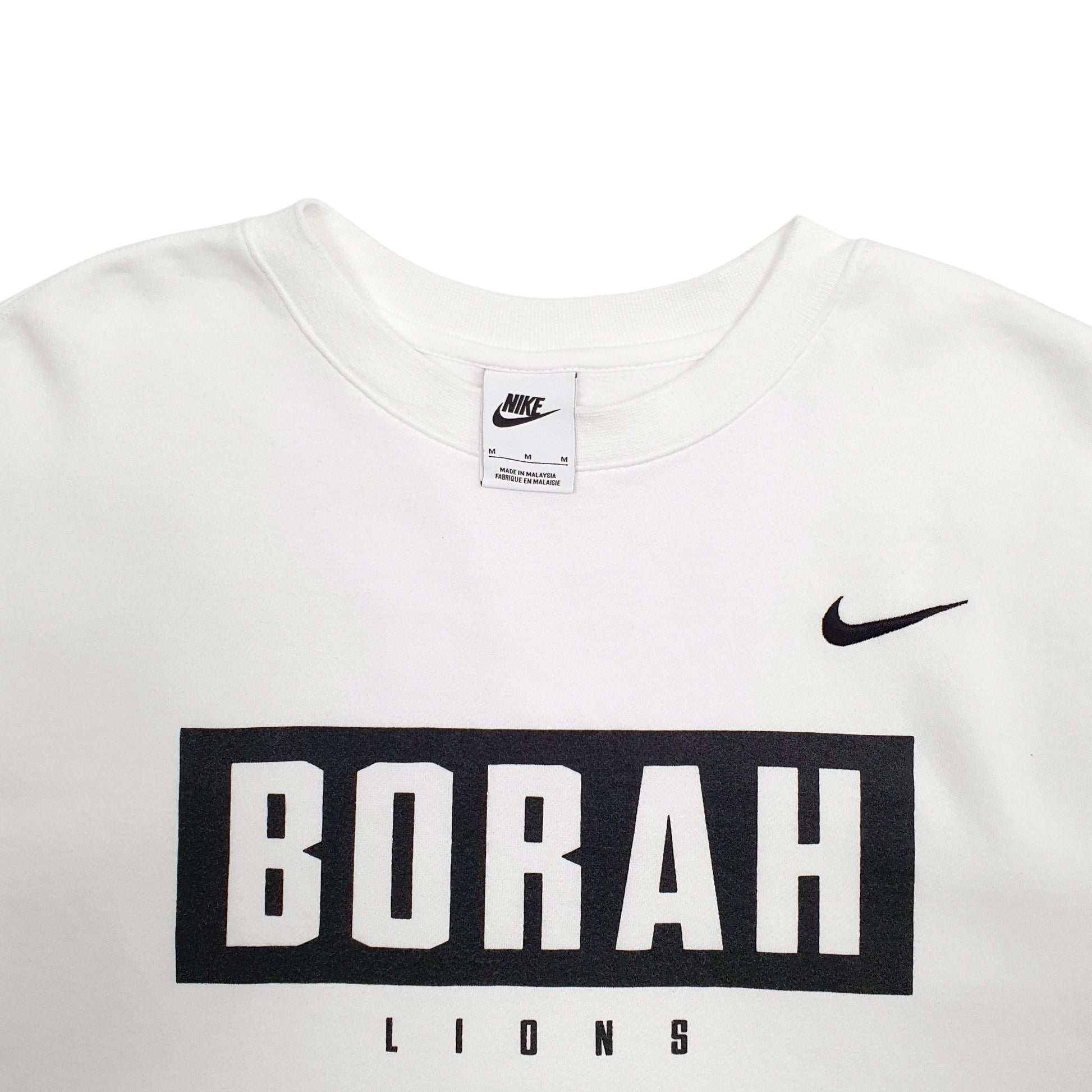 Mens White Nike Borah Lions Crewneck Jumper