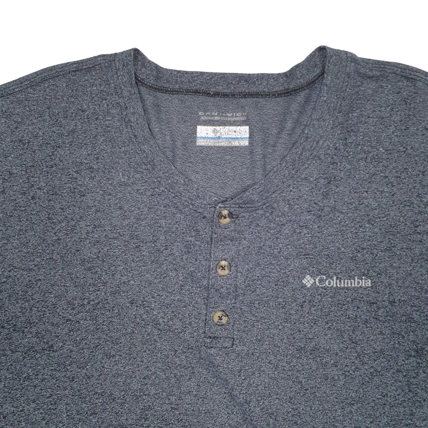 Mens Grey Columbia Sportswear  Long Sleeve T Shirt