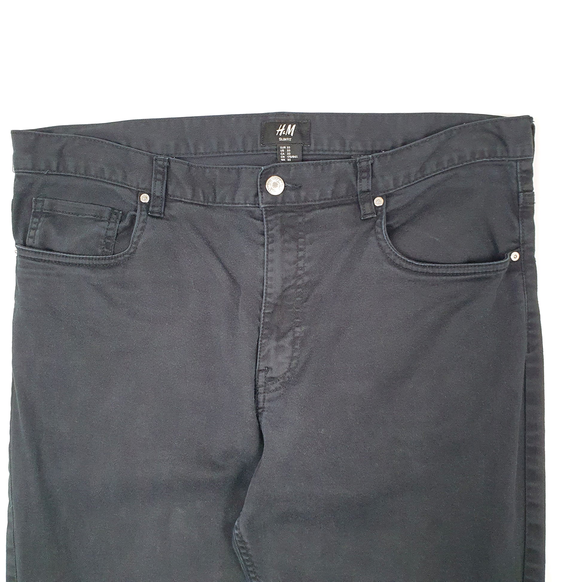 Mens Black H&M  Casual JeansW33 L31