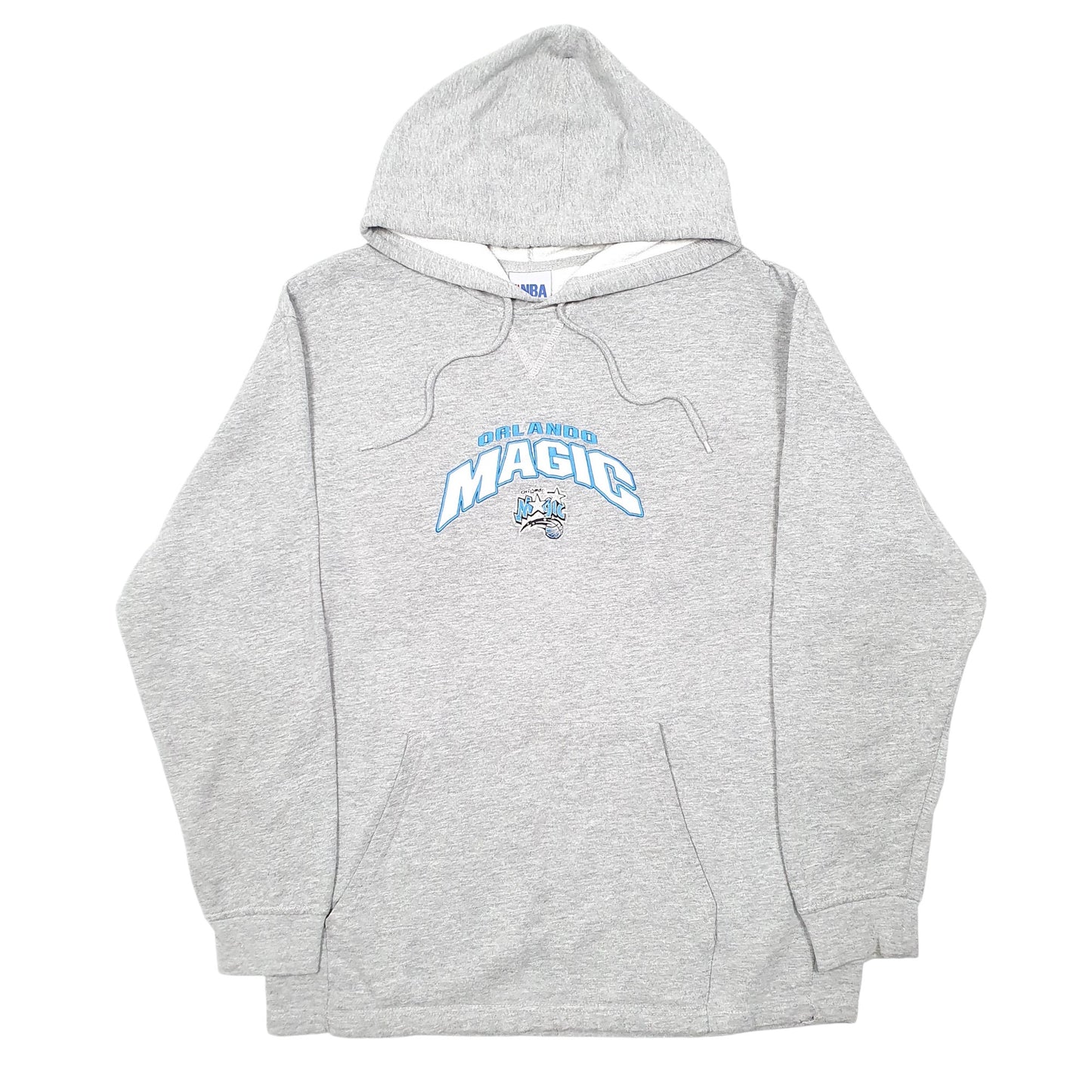 Mens Grey NBA Orlando Magic Basketball Spellout Hoodie Jumper