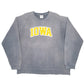Mens Grey Comfort Colors Iowa State USA Fader Spellout Crewneck Jumper