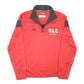 Mens Red Adidas Climalite Active Varsity Athletics Quarter Zip Jumper