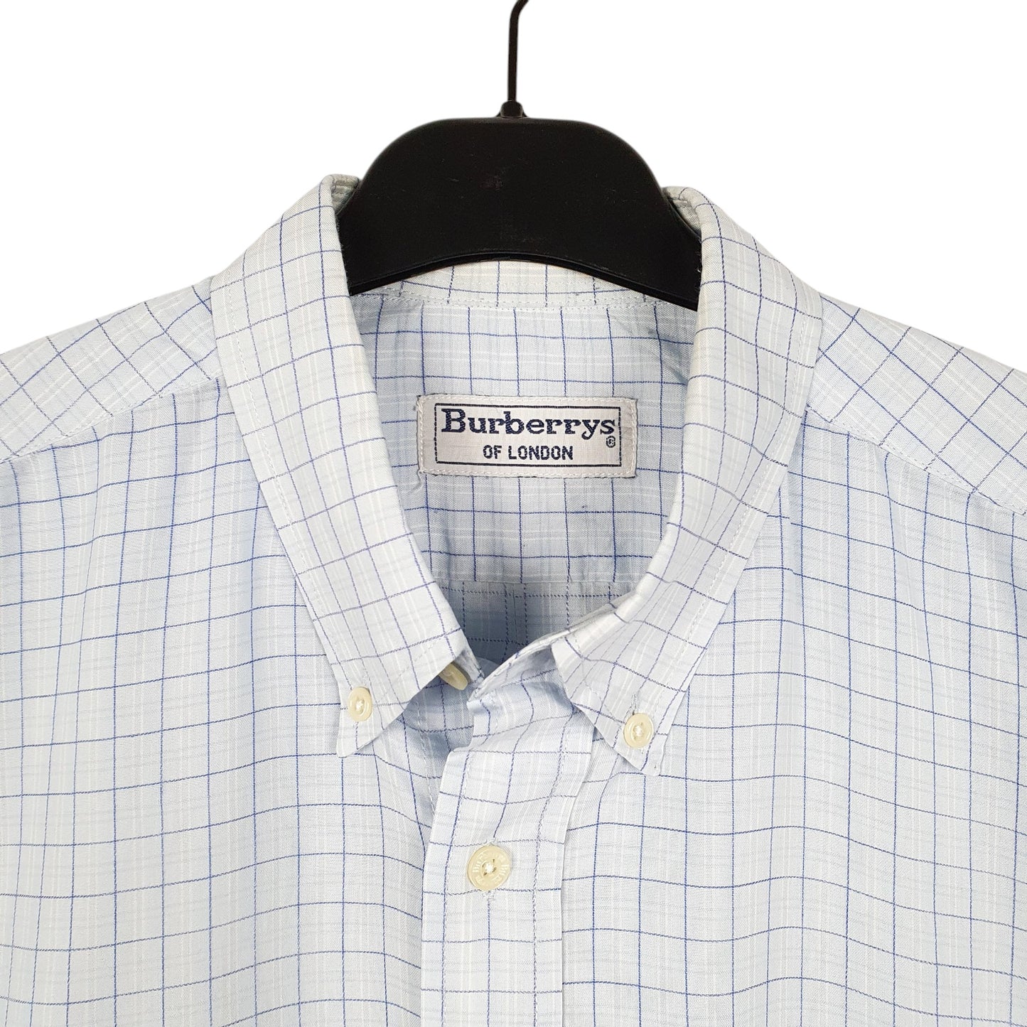 Mens Blue Burberry Burberrys London Long Sleeve Shirt