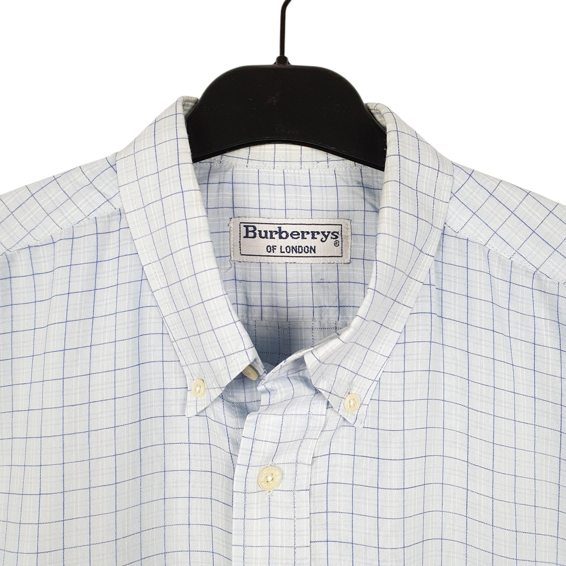 Mens Blue Burberry Burberrys London Long Sleeve Shirt