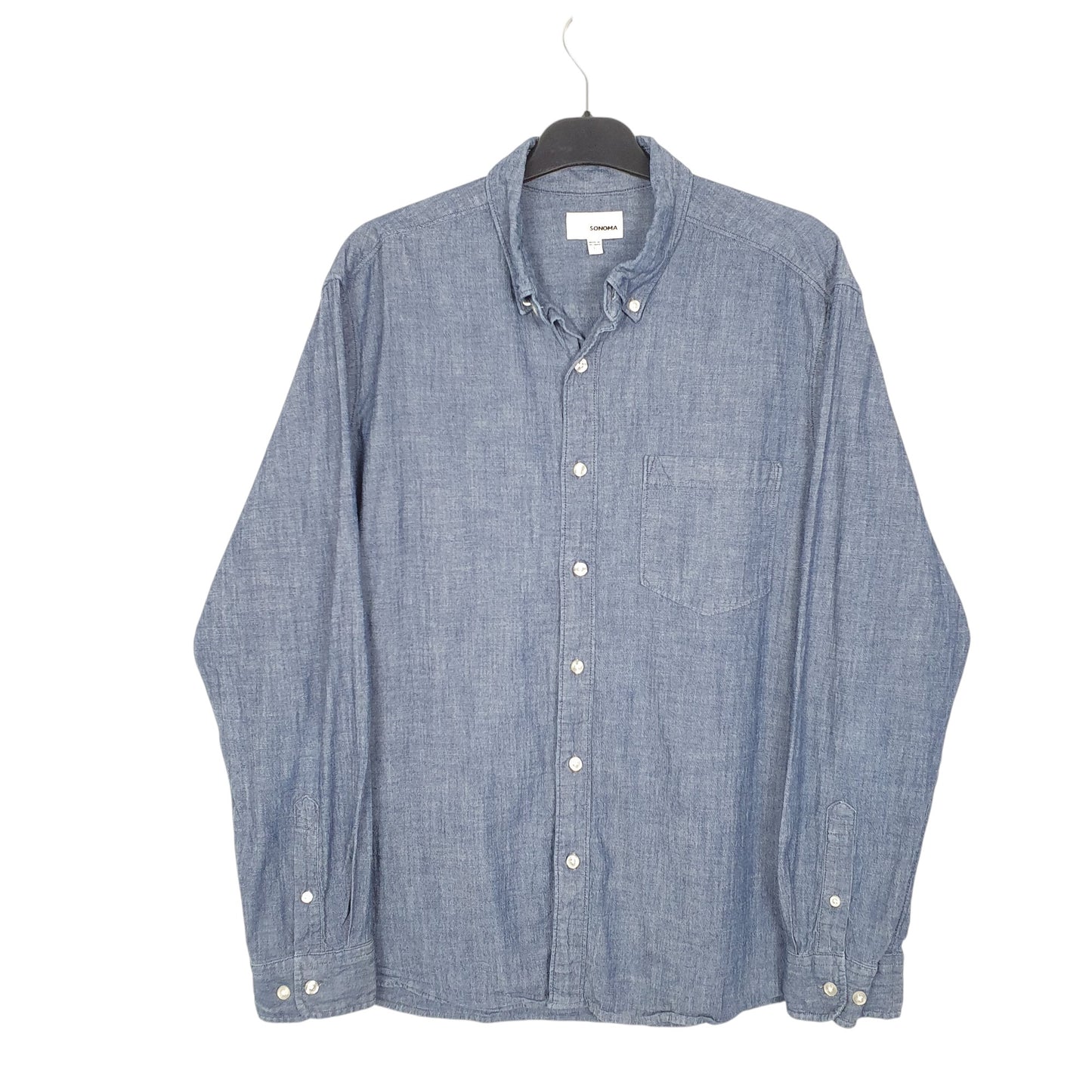 Mens Blue Sonoma  Long Sleeve Shirt