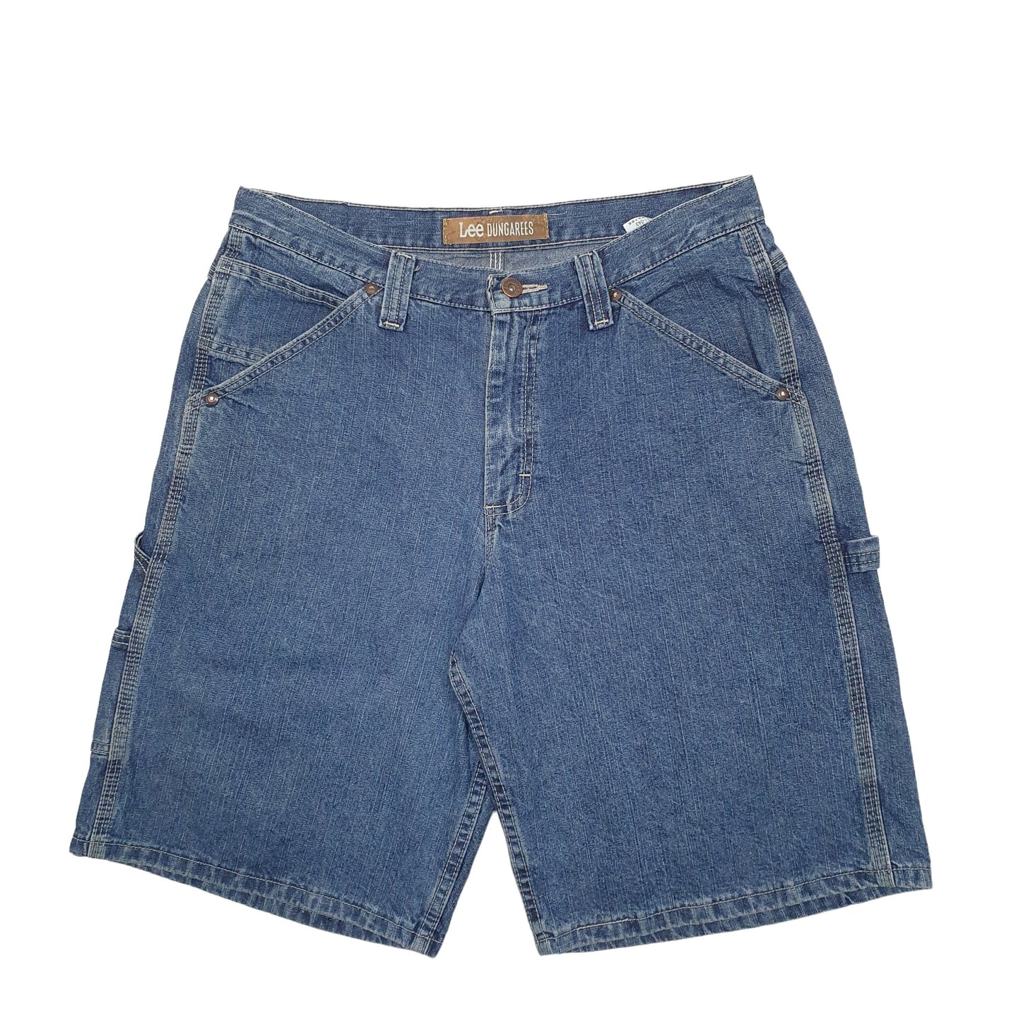Mens Blue Lee Dungarees Carpenter Shorts