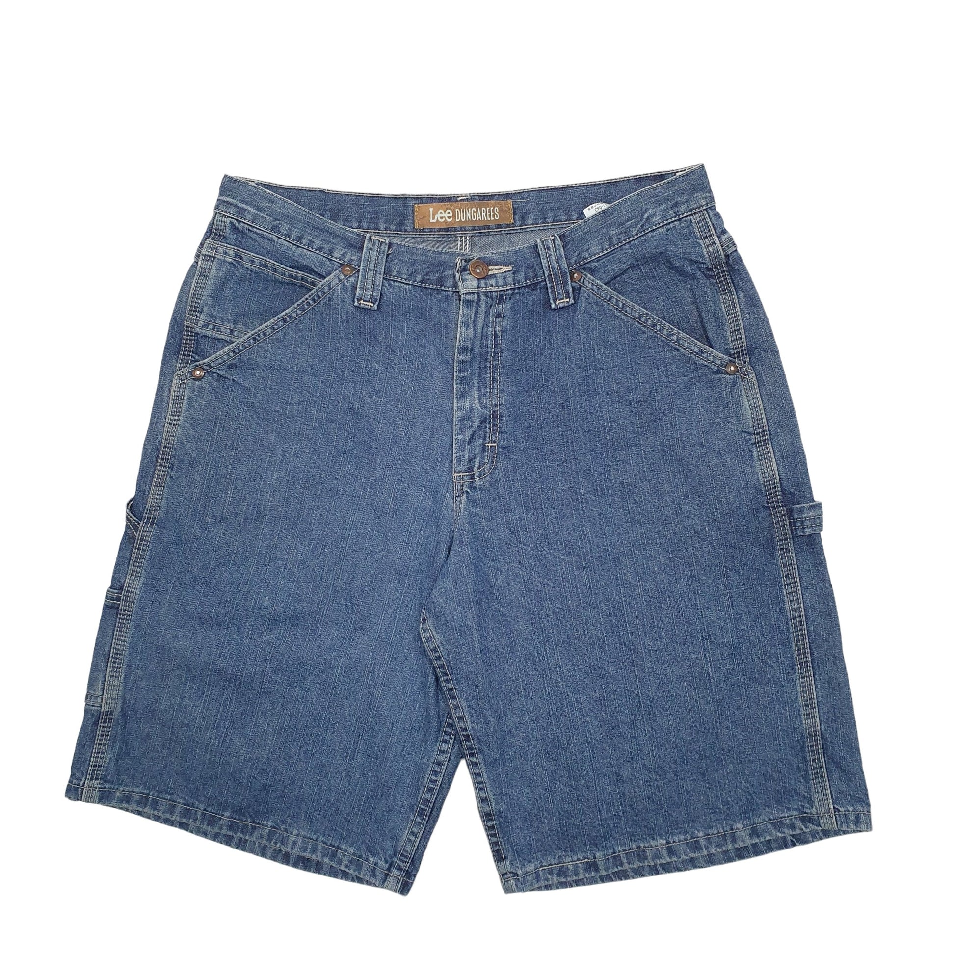 Mens Blue Lee Dungarees Carpenter Shorts