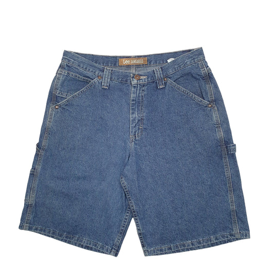 Mens Blue Lee Dungarees Carpenter Shorts