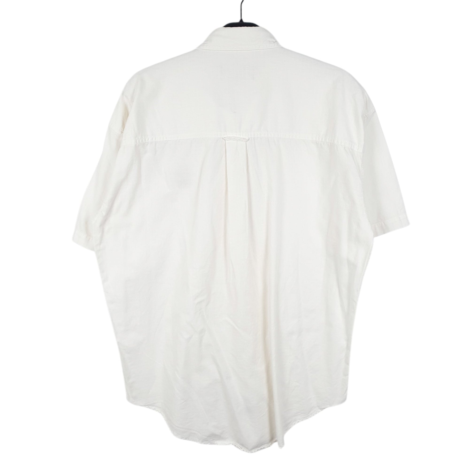 Mens Cream Ralph Lauren Crest Vintage Short Sleeve Shirt