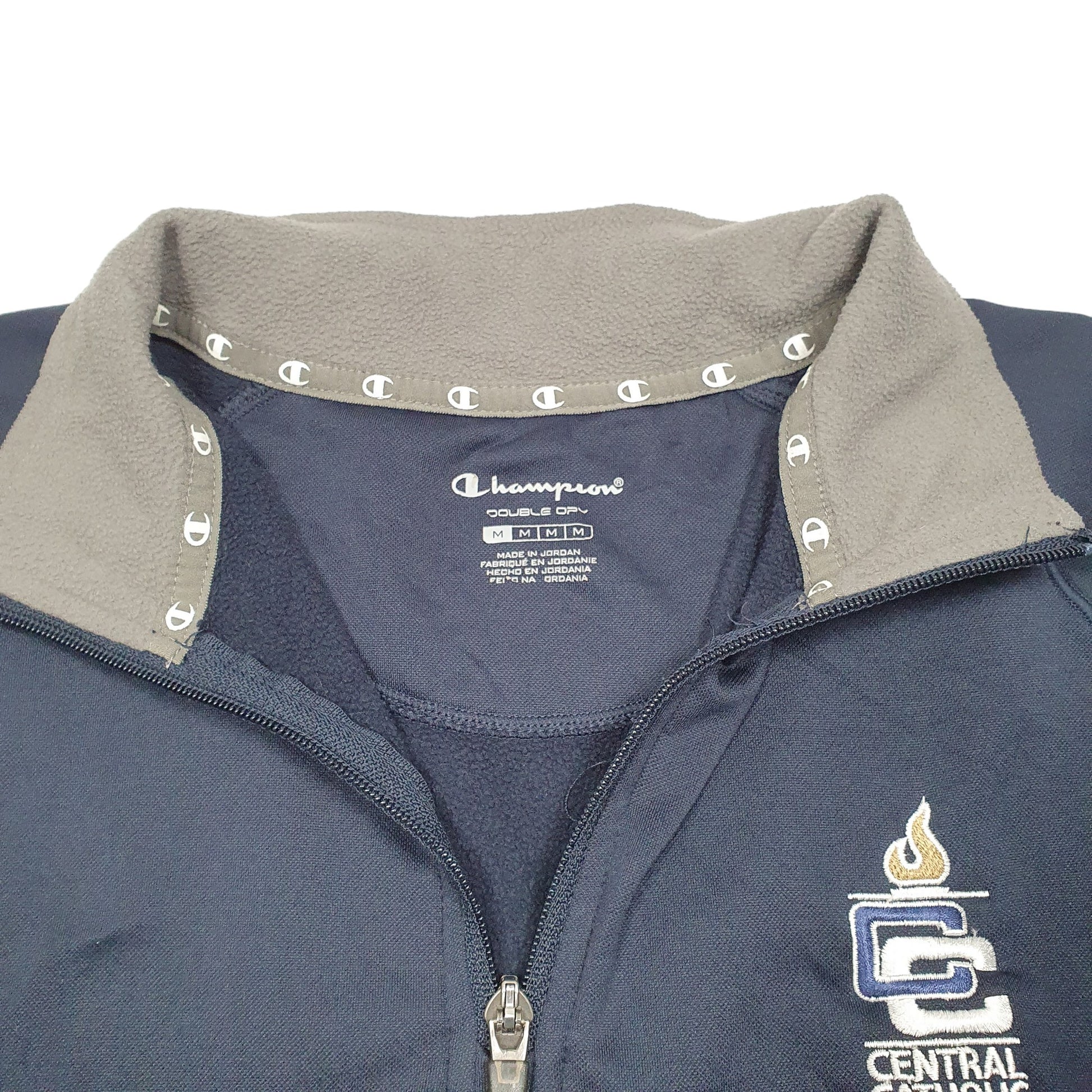 Mens Navy Champion Active Central Catholic Golf Quarter Zip Jumper